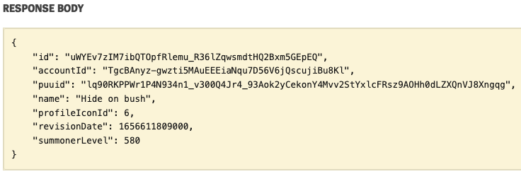 2 가져올 소환사 정보