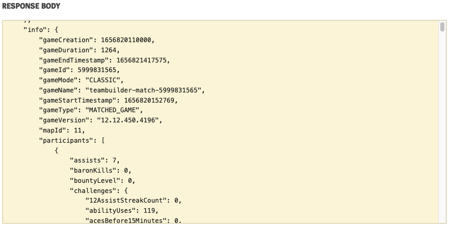 특정 게임 정보 가져오기